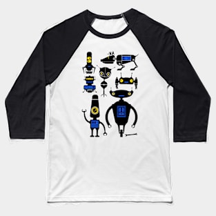 Lots of Robots! Baseball T-Shirt